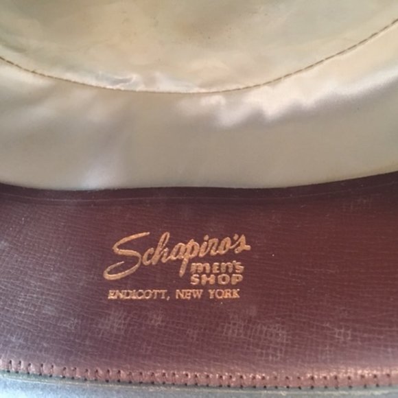 Vintage ROYAL STETSON Sovereign Gray Felt Ribbon Fedora Hat Long Oval 7 1/4 - Picture 14 of 14